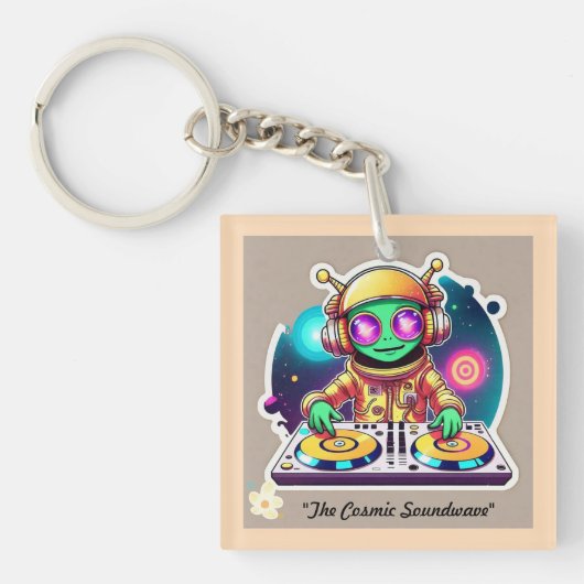 「ターンテーブルExvasanza」 キーホルダー (正面)