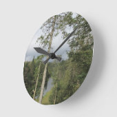 ターンフーズツリーズ ラウンド壁時計 (傾斜)