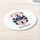 ターンブルパーティーコースター ラウンドペーパーコースター (アングル)