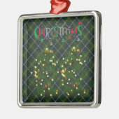 ターンブル狩りモダンオリジナルスコットランドタータンチェック メタルオーナメント (左)