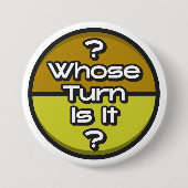 ターンボーおもしろいドゲームギークオレンジのフレーズ 缶バッジ (正面)