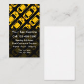 タ最高のクシー業モダン務用名刺 名刺 (正面/裏面)