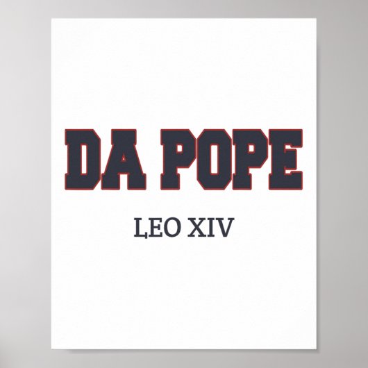 ダおもしろいポープクールシャツ神祝福Pope Leo Xiv Me ポスター (正面)