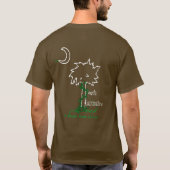 ダつる植物デザインサウスワーディSCクズ Tシャツ (裏面)