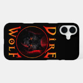 ダイアウルフの再来 ブラック iPhoneケース (裏面横)