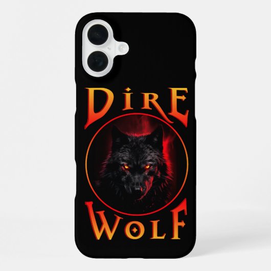 ダイアウルフの再来 ブラック iPhoneケース (裏面)