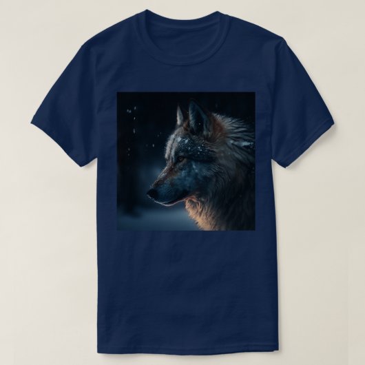 ダイアウルフアイ人工知能アート作品 Tシャツ (デザイン正面)