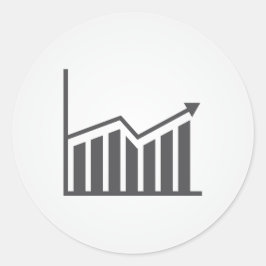 ダイアグラムアイコン – ビジネスシンボル – チャート ラウンドシール