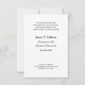 ダイアコネート調整おめでとうクロス サンキューカード (裏面)