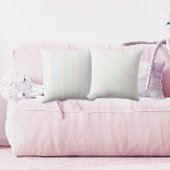 ダイアゴナルキャンディストライプレトロパステル クッション