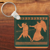 ダイアナと天使、ローマヴィンテージ神話 キーホルダー (正面)