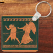 ダイアナと天使、ローマヴィンテージ神話 キーホルダー (裏面)