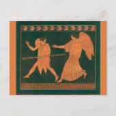 ダイアナと天使、ヴィンテージローマ神話 ポストカード (正面)