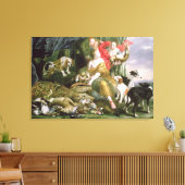 ダイアナと彼女の手作り狩り後 キャンバスプリント (インサイチュ (リビング))