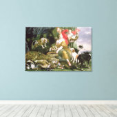 ダイアナと彼女の手作り狩り後 キャンバスプリント (インサイチュ (ウッドフロア))