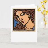 ダイアナの挨拶状 カード (黄色い花)