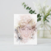 ダイアナザピープルプリンセス水彩ポートレート シーズンポストカード (スタンド正面)