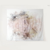 ダイアナザピープルプリンセス水彩ポートレート タペストリー (正面(横))