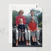 ダイアナチャールズ・ウィリアム・ハリー1989 ポストカード (正面/裏面)