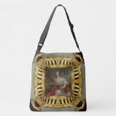 ダイアナファインアートガーリーモノグパーソナライズされたラム クロスボディバッグ (裏面)