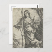 ダイアナルナヴィンテージイラストレーションはがき ポストカード (正面/裏面)