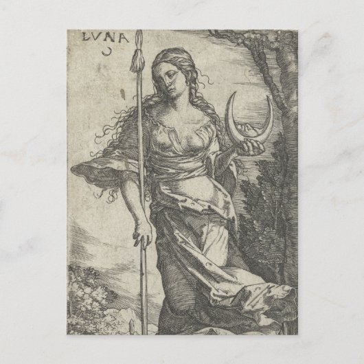 ダイアナルナヴィンテージイラストレーションはがき ポストカード (正面)