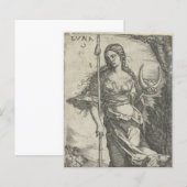 ダイアナルナヴィンテージイラストレーションスクラップブック紙 (正面/裏面)