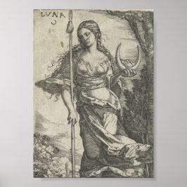 ダイアナルナヴィンテージイラストレーションポスター ポスター