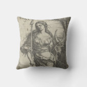 ダイアナルナヴィンテージイラストレーション クッション (裏面)