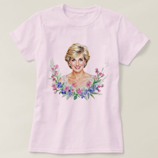 ダイアナ元皇太子妃 Tシャツ (デザイン正面)