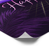 ダイアナ名Vorname lila retroポスターGeburtstag ポスター (角)