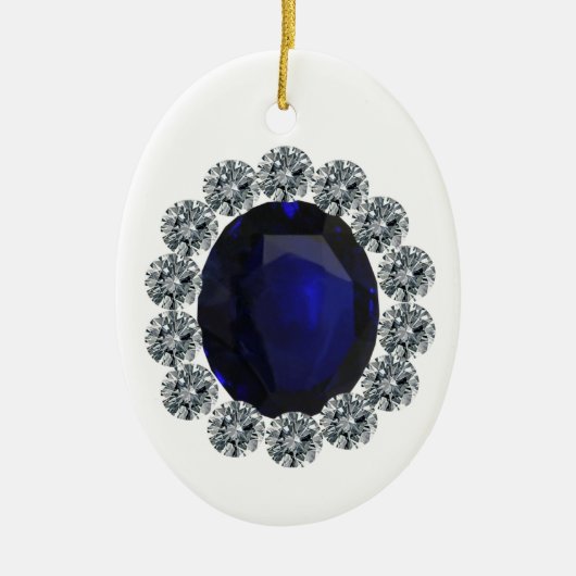 ダイアナ女性婚約指輪 セラミックオーナメント (正面)