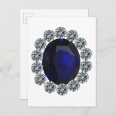 ダイアナ女性婚約指輪 案内ポストカード (正面/裏面)