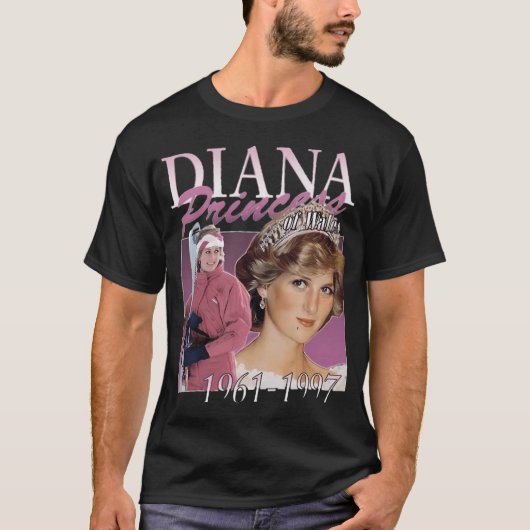 ダイアナ妃 Tシャツ (正面)
