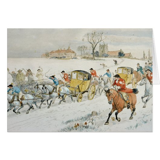 ダイアナ木の結婚式: 教会から戻ること (正面横)