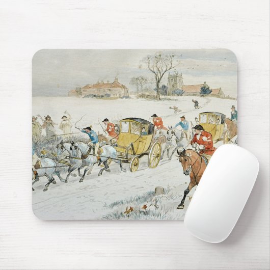 ダイアナ木の結婚式: 教会から戻ること マウスパッド (マウス)