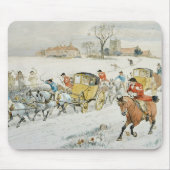 ダイアナ木の結婚式: 教会から戻ること マウスパッド (正面)