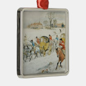 ダイアナ木の結婚式: 教会から戻ること メタルオーナメント (右)