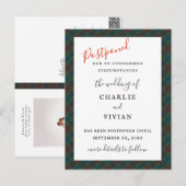 ダイアナ狩りファッションプリンセスタータンチェックプレイド ポストカード (正面/裏面)