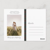 ダイアナ狩りファッションプリンセスタータンチェックプレイド ポストカード (裏面)