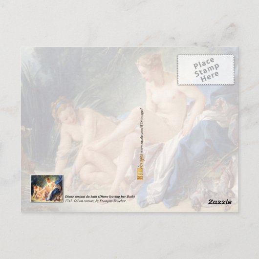 ダイアナ離れさんの風呂 ポストカード (裏面)