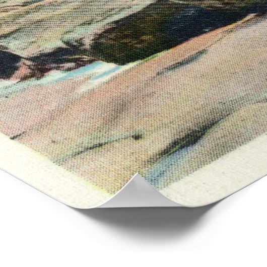 ダイアナ風呂の景色 ポスター (角)