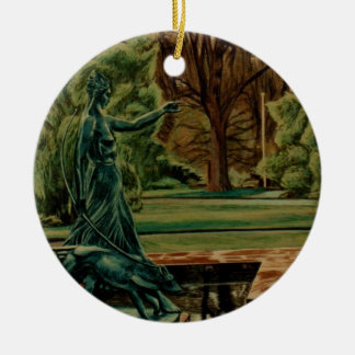 ダイアナ・アルテミス彫刻inガーデン セラミックオーナメント