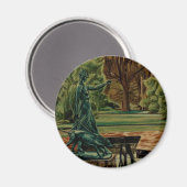 ダイアナ・アルテミス彫刻inガーデン マグネット (正面/裏面)