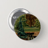 ダイアナ・アルテミス彫刻inガーデン 缶バッジ (正面&裏面)