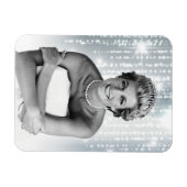 ダイアナ、ウェールズプリンセス1990年様式化 マグネット (横)