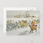 ダイアナ・ウッド結婚ズ:教会から戻る ポストカード (正面/裏面)