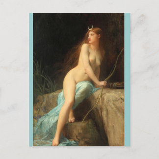 ダイアナ – 有名なヴィンテージ絵画 – Lefebvre ポストカード