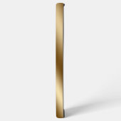 ダイアモフェイクンきらきら光るド金ゴールドパーソナライズされたメタル SAMSUNG GALAXYケース (左側面)