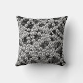 ダイアモンズジュエルデコールシルバーグレーマーブルブラックVIP クッション (裏面)